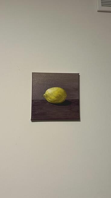 Obraz olejny „Cytrynka” 20*20 cm