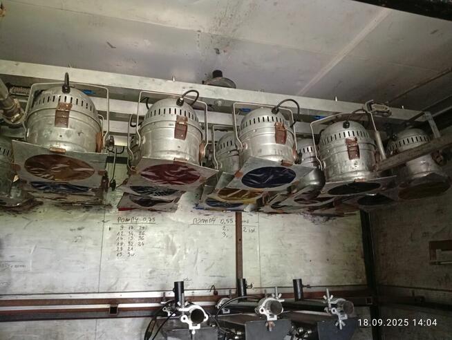 podest sceniczny, statyw z windą, rampa PAR 64