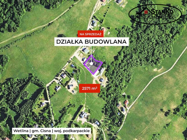 Działka inwestycyjna Wetlina gm. Cisna,