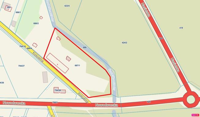 Działka usługowa Skrzeszew gm. Wieliszew, Kościelna