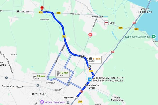 Działka usługowa Skrzeszew gm. Wieliszew, Kościelna