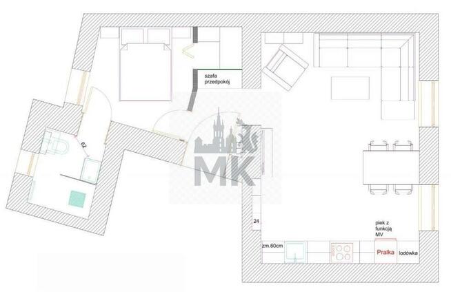 Mieszkanie Kraków Kraków-Podgórze, Podgórze, Smolki