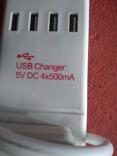 UK PRZEDURZACZ USB changer 5 u dc 4x500 ma długość 2 m z prz
