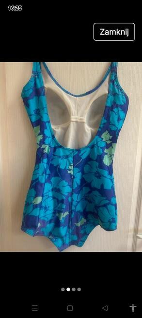 Stroj kąpielowy jednoczęściowy turkus sliczny