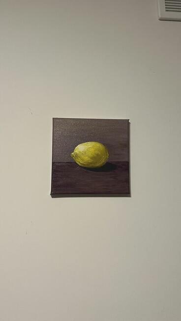 Obraz olejny „Cytrynka” 20*20 cm