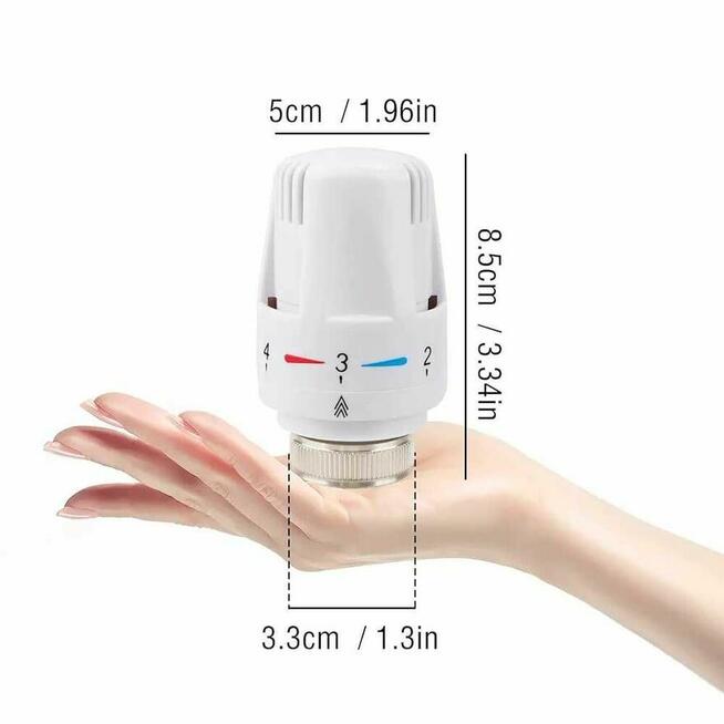 Głowica termostatu do kaloryfera Pokrętło zawór termostatyczny