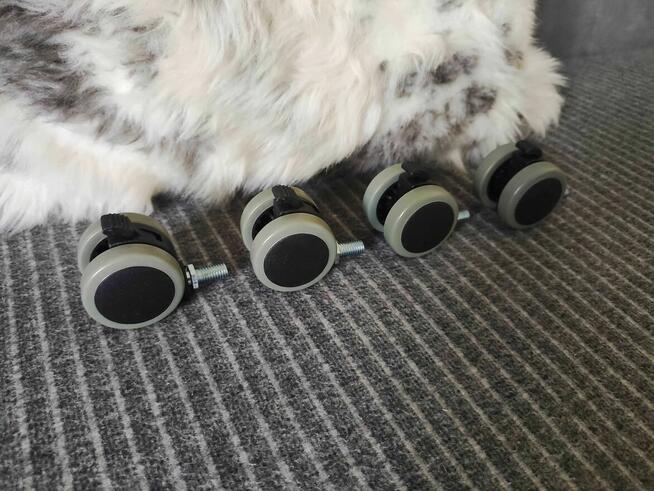 Kółka Obrotowe z hamulcem do Szafki fotela krzesła koła