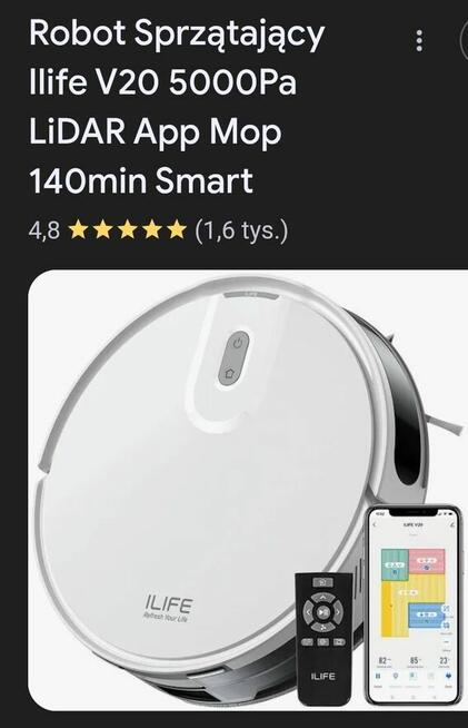 SUPER ROBOT Sprzątający iLife V20 biały