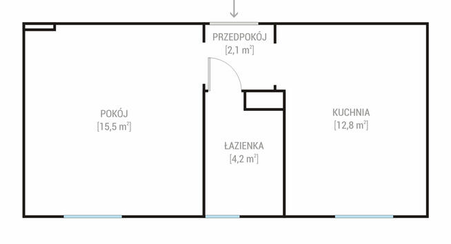 ustawna kawalerka w atrakcyjnej lokalizacji / 34,6 m2