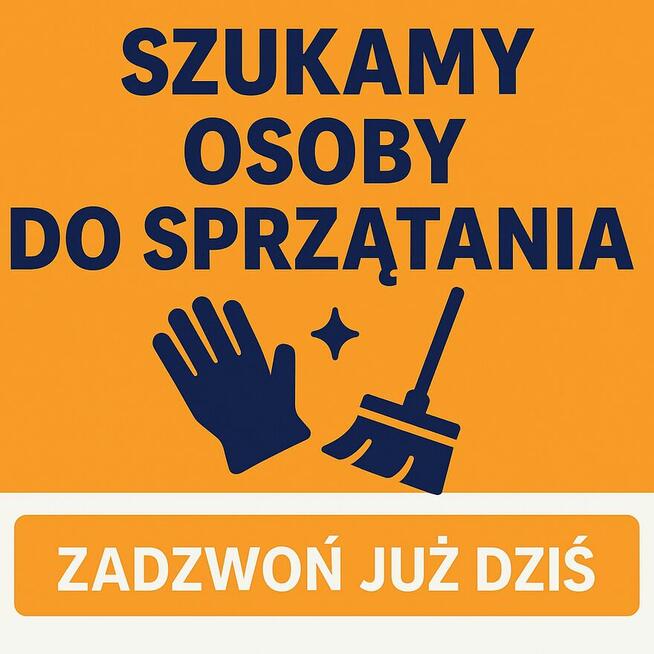 Praca - sprzątanie