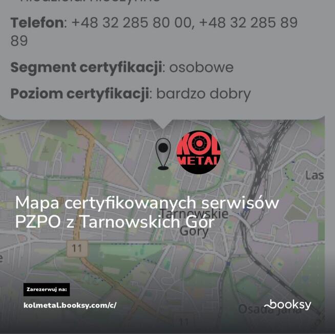 Serwis partnerski Oponeo.pl kolmetal.booksy.com tel322858000