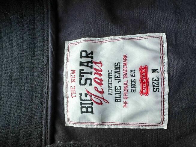 Big Star Red Line bomber M czarno-musztardowy retro kurtka