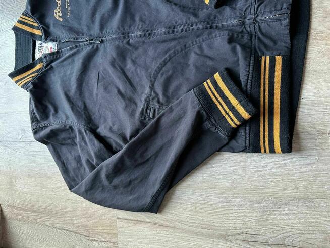 Big Star Red Line bomber M czarno-musztardowy retro kurtka