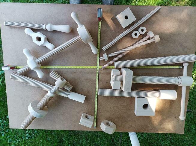 Śruby drewniane -średnica od fi19 do fi45mm (na wymiar i sta