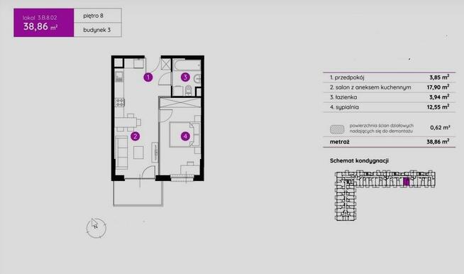 Mieszkanie Poznań Poznań-Nowe Miasto, Rataje, Wagrowska