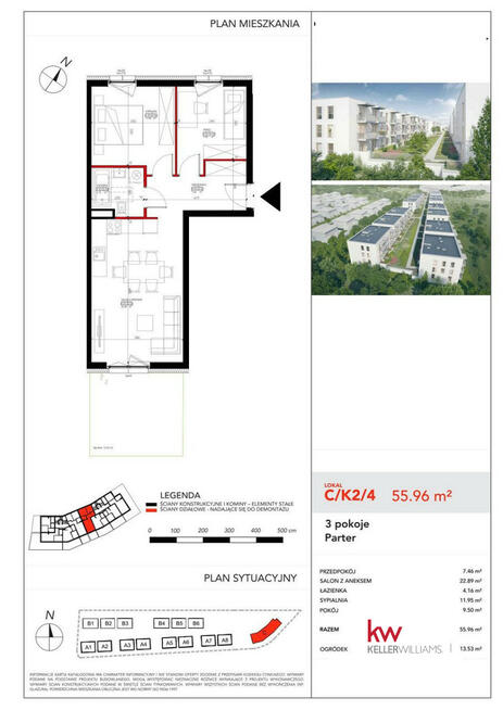 Mieszkanie Wrocław gm. Wrocław-Psie Pole Lipa Piotrowska, Majerankowa