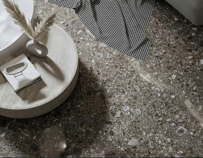 Płytki polerowane czarny kamień lastryko 120x120 Ceppo black