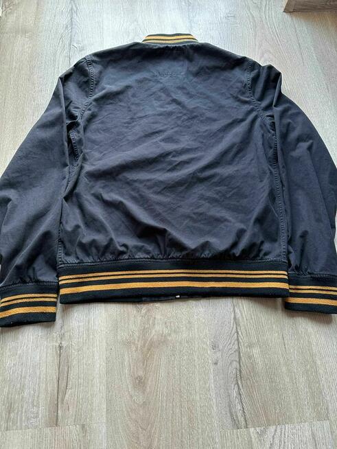 Big Star Red Line bomber M czarno-musztardowy retro kurtka