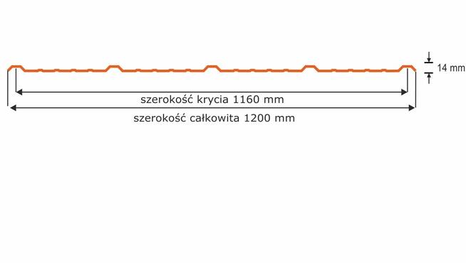 Blacha trapezowa na rąbek panel Q14