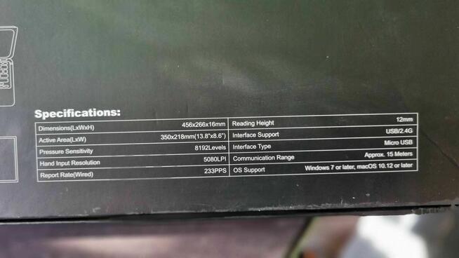 Tablet graficzny Huion WH1409 (8192)