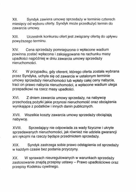 Syndyk sprzeda działkę w miejscowości Kopań gmina Darłowo