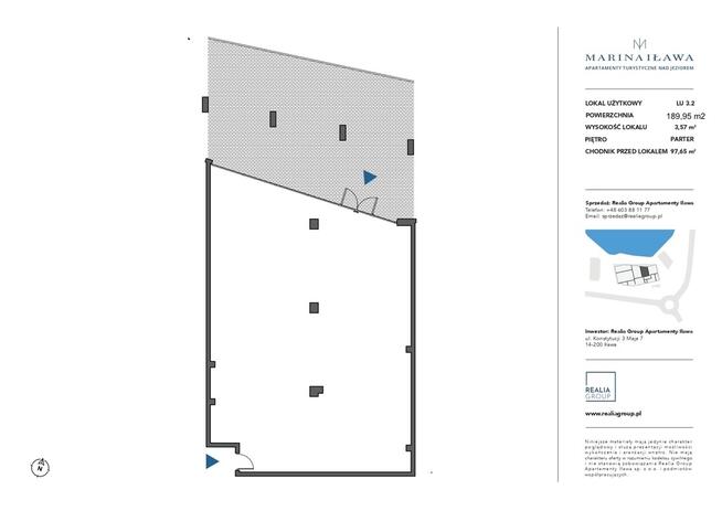 Marina Iława lokal usługowy nad brzegiem Jezioraka