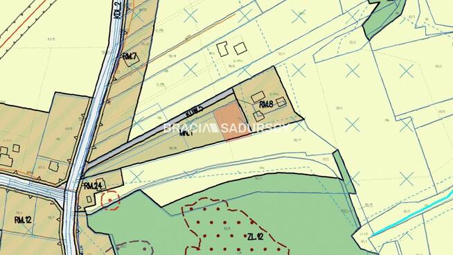 Działka budowlana Podolany gm. Kalwaria Zebrzydowska