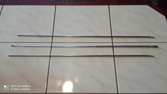 3 anteny teleskopowe 75cm sprzedam