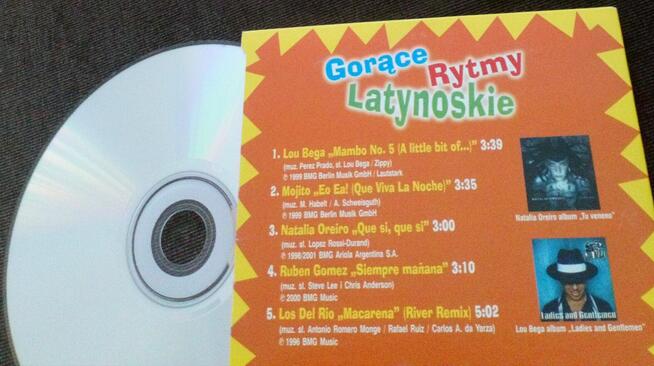 Płyta CD. Gorące rytmy latynoskie