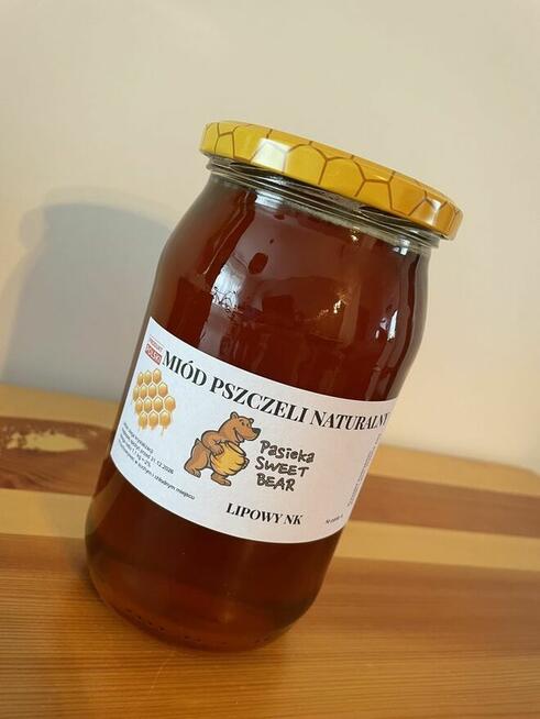 Miód lipowy 1,1 kg.