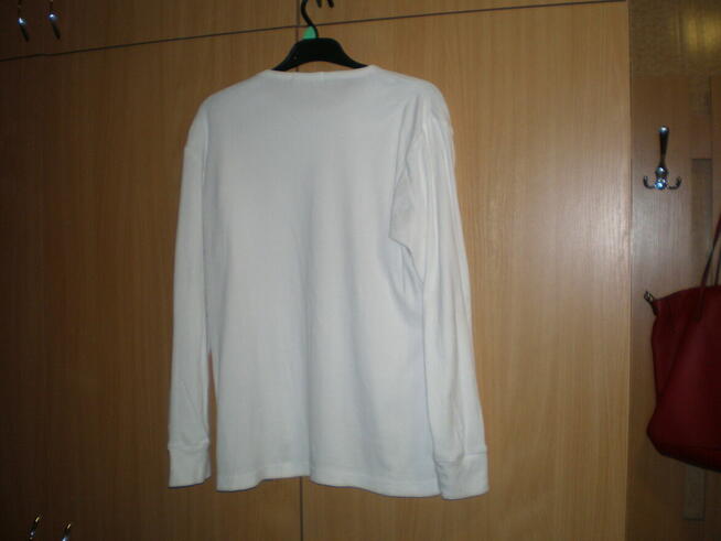 Sprzedam podkoszulkę męską, białą, z długim rękawem, używana