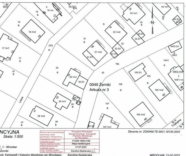 Działka Budowlana (630 m2) okolice Lewej MEDIA (Wrocław)