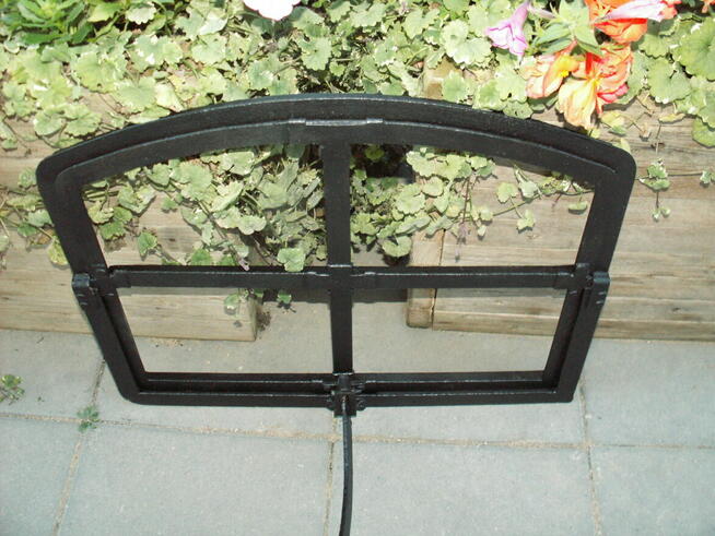 Stare okno retro ogrodzenie zdjęcia dekoracja 54x45