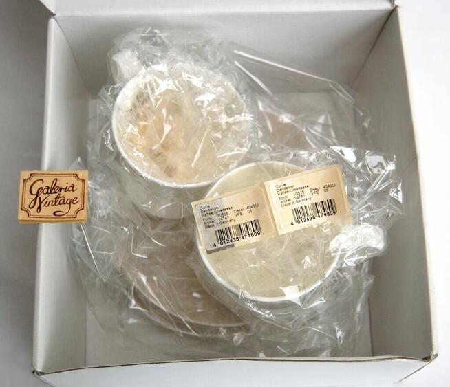 Filiżanki do kawy Rosenthal White Curve, Premium Bone China,