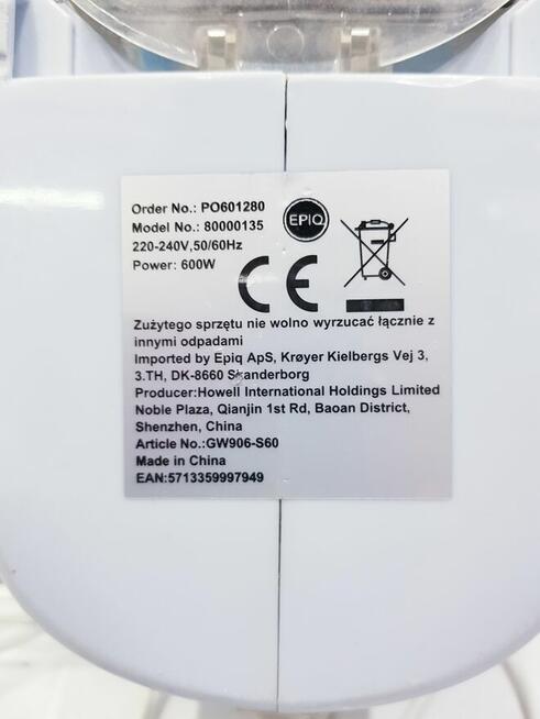 Pionowy odkurzacz z przewodem 5m