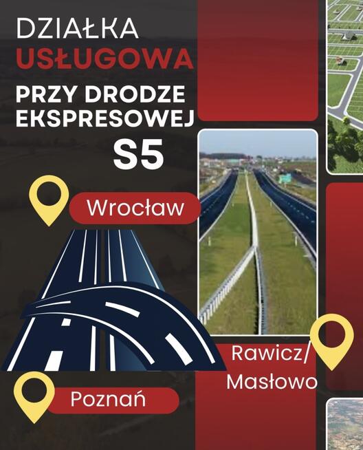 Grunt Bezpośrednio przy Drodze S5(Poznań–Wrocław)