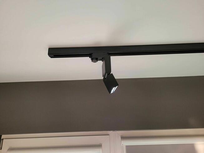 Lampa reflektor led 3 sztuki + szyna 2m czarny