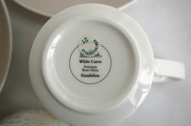 Filiżanki do kawy Rosenthal White Curve, Premium Bone China,