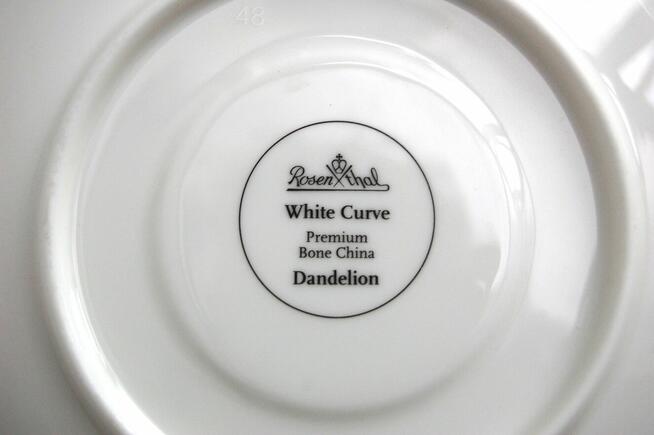 Filiżanki do kawy Rosenthal White Curve, Premium Bone China,