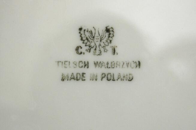 Porcelanowa waza na zupę Tielsch Wałbrzych, biała porcelana