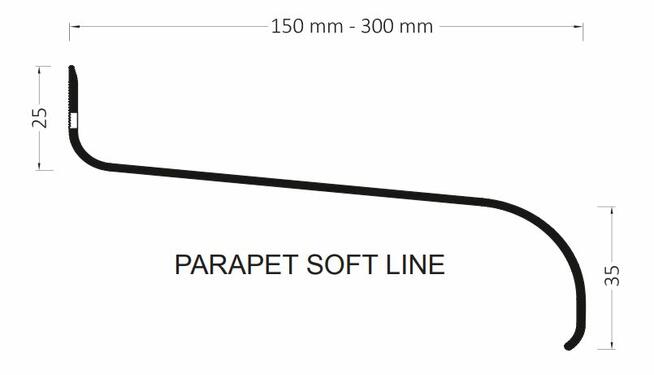 Parapet aluminiowy ALURON 20cm anodowany