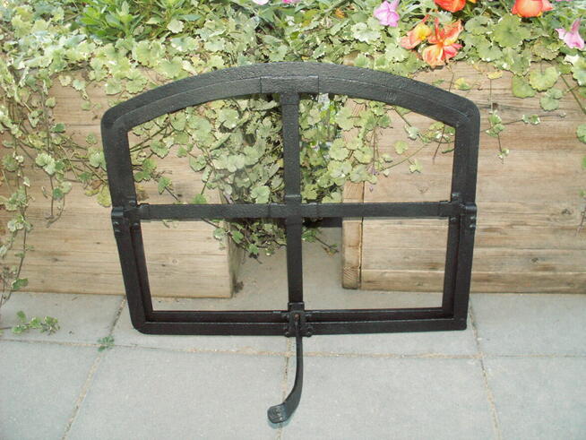 Stare okno retro ogrodzenie zdjęcia dekoracja 54x45