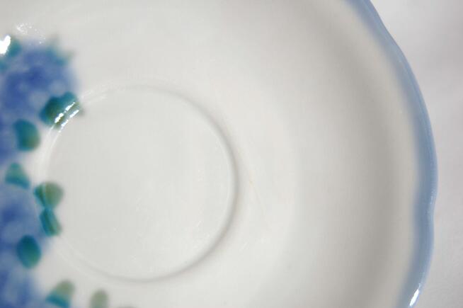 Filiżanka ze spodkiem porcelana ręcznie malowana Ćmielów