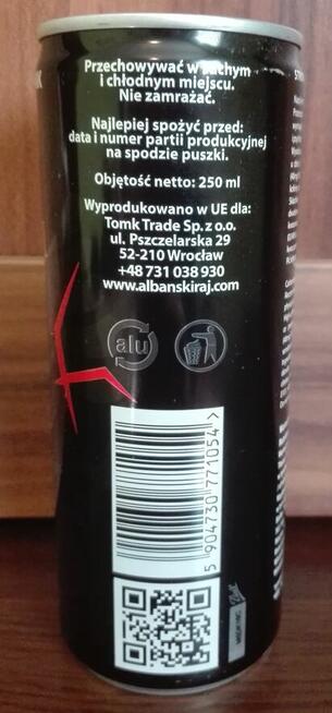 Albański Raj - Napój energetyczny kolekcjonerski