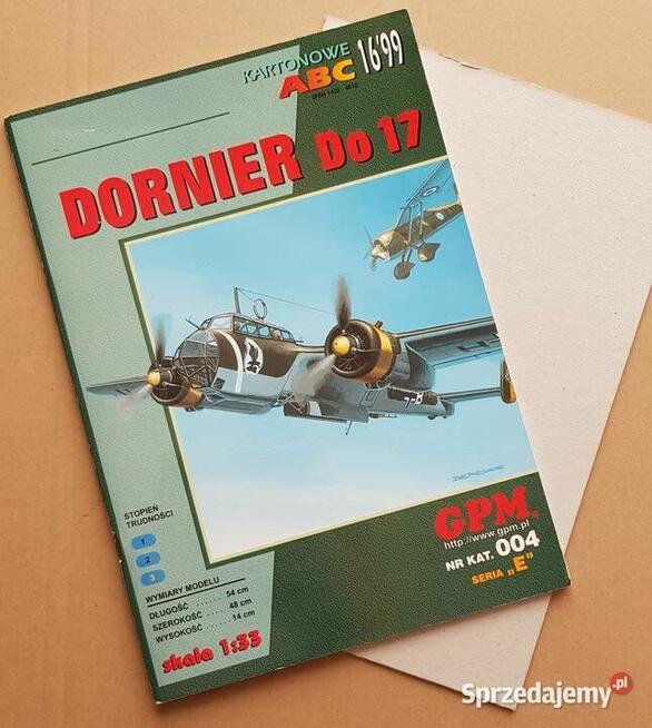 Dornier Do 17 – Wydawnictwo GPM, + arkusz 1 mm
