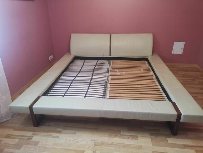 Łózko skórzane 2 osobowe Kler