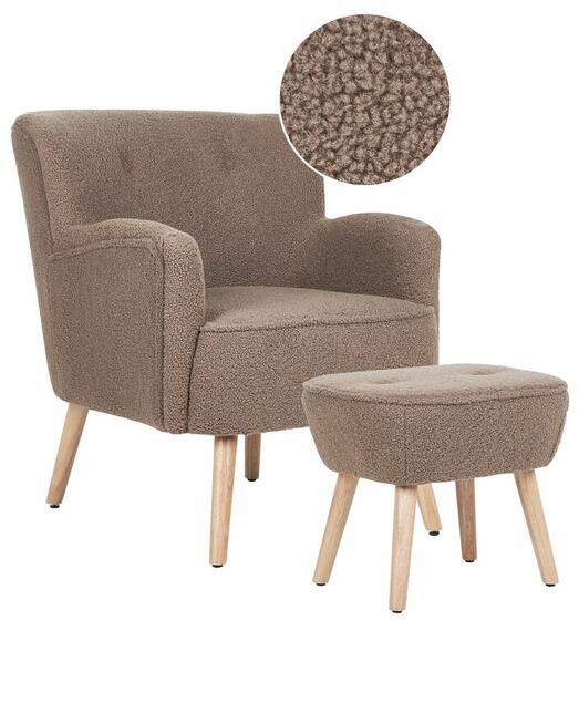 Fotel z podnóżkiem 3 kolory