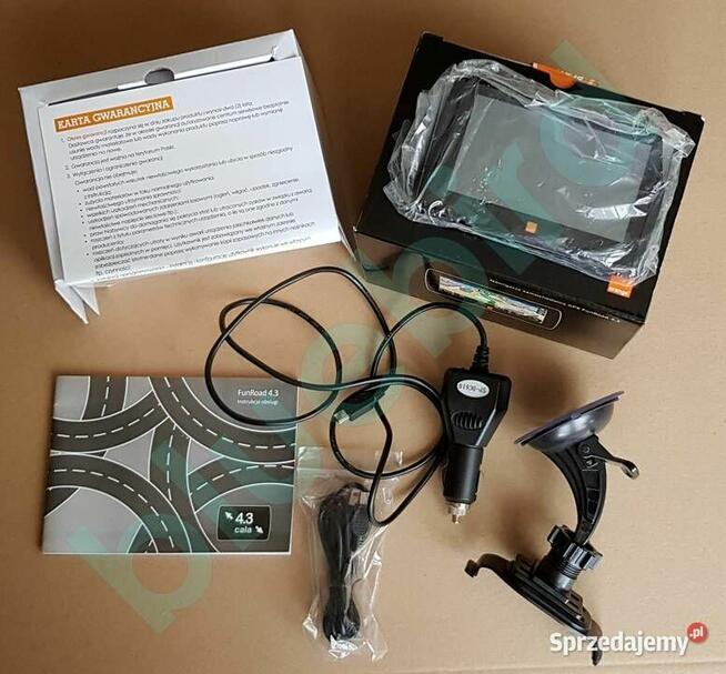 Nawigacja GPS FunRoad 4.3 – uszkodzona, na części
