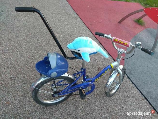 Rower dla dziecka z za KUFERKIEM na picie, kanapkę, zabawki.
