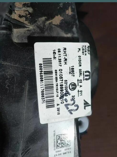 Reflektory przednie Bi-Xenon D5S Mopar/AL – uszkodzone, na c